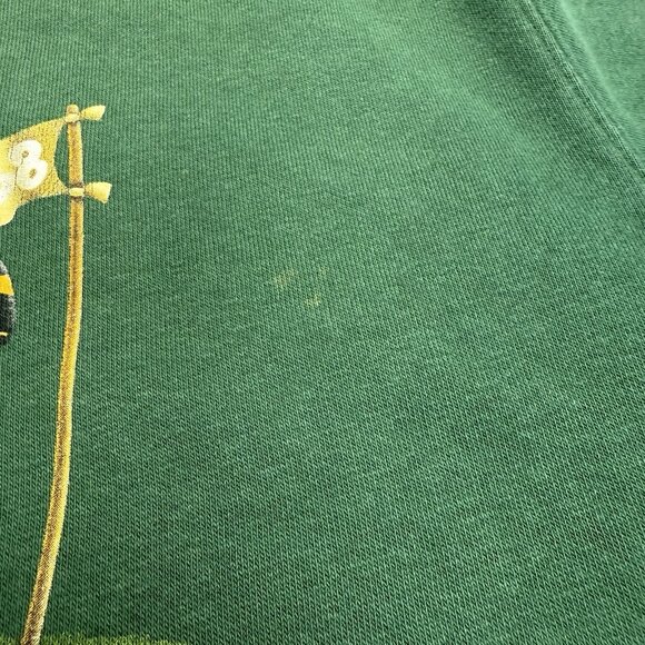 Vintage Disney Tigger Golf Sweatshirt Mens L 23x26.5 Green Crew Neck Grandpa Y2K - Picture 5 of 15